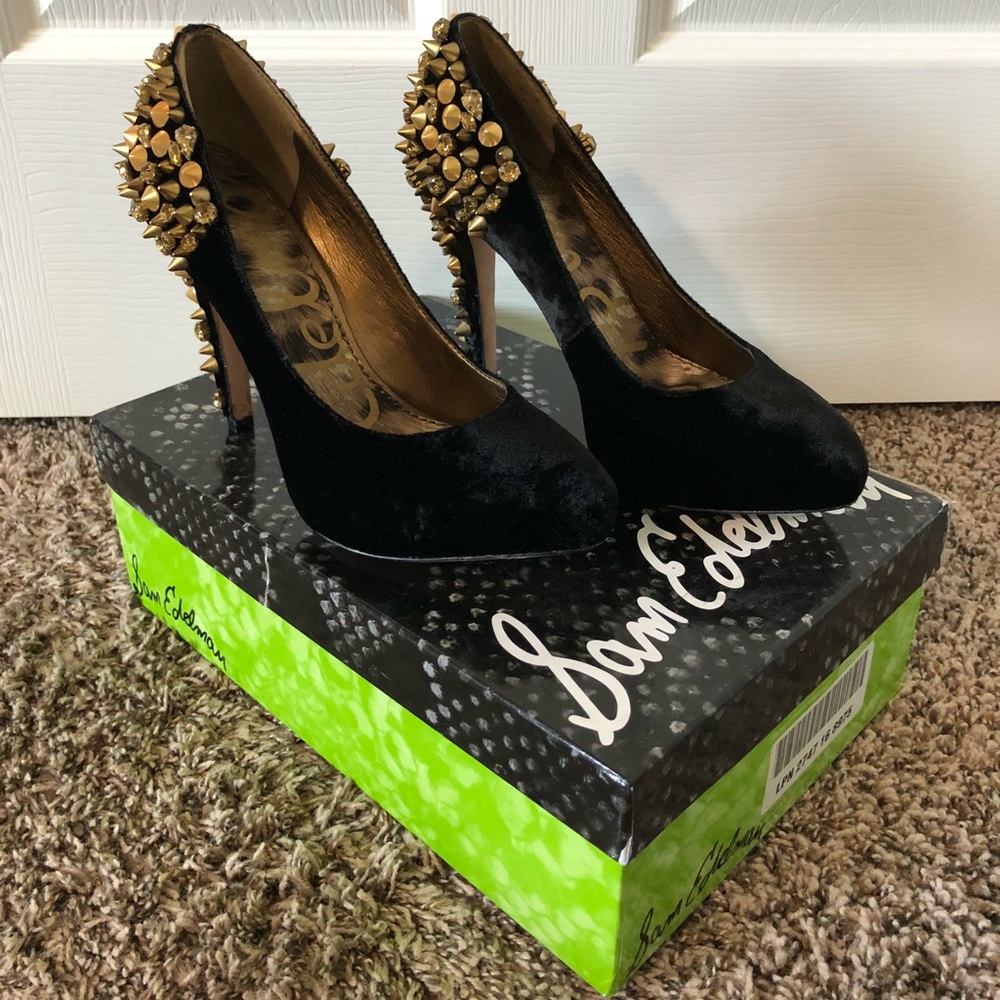 Sam Edelman Roza Heel in Black - Worn Once